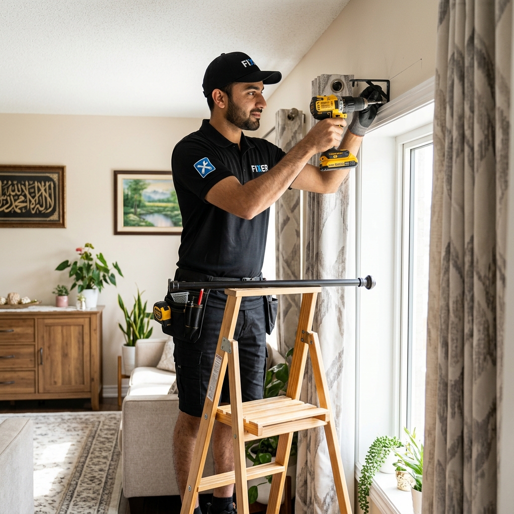 Curtain Rod Installation